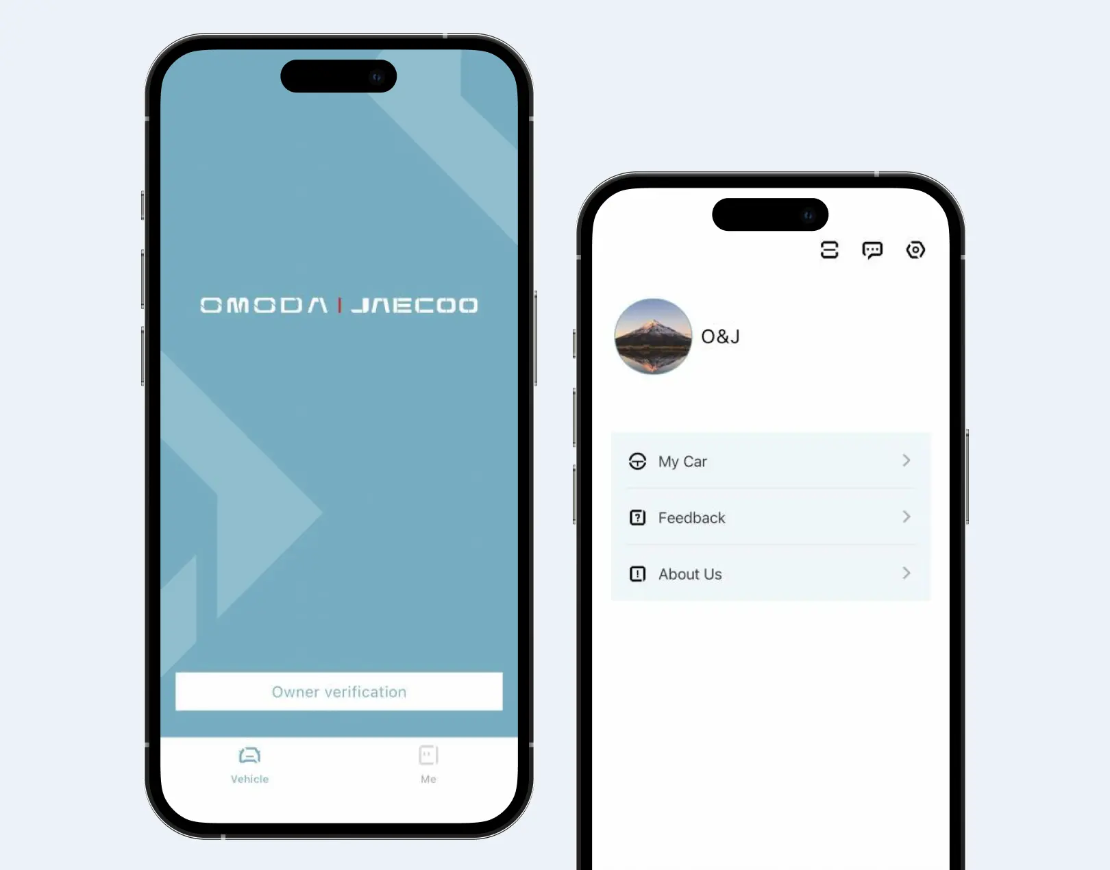 Example of O&J App profile