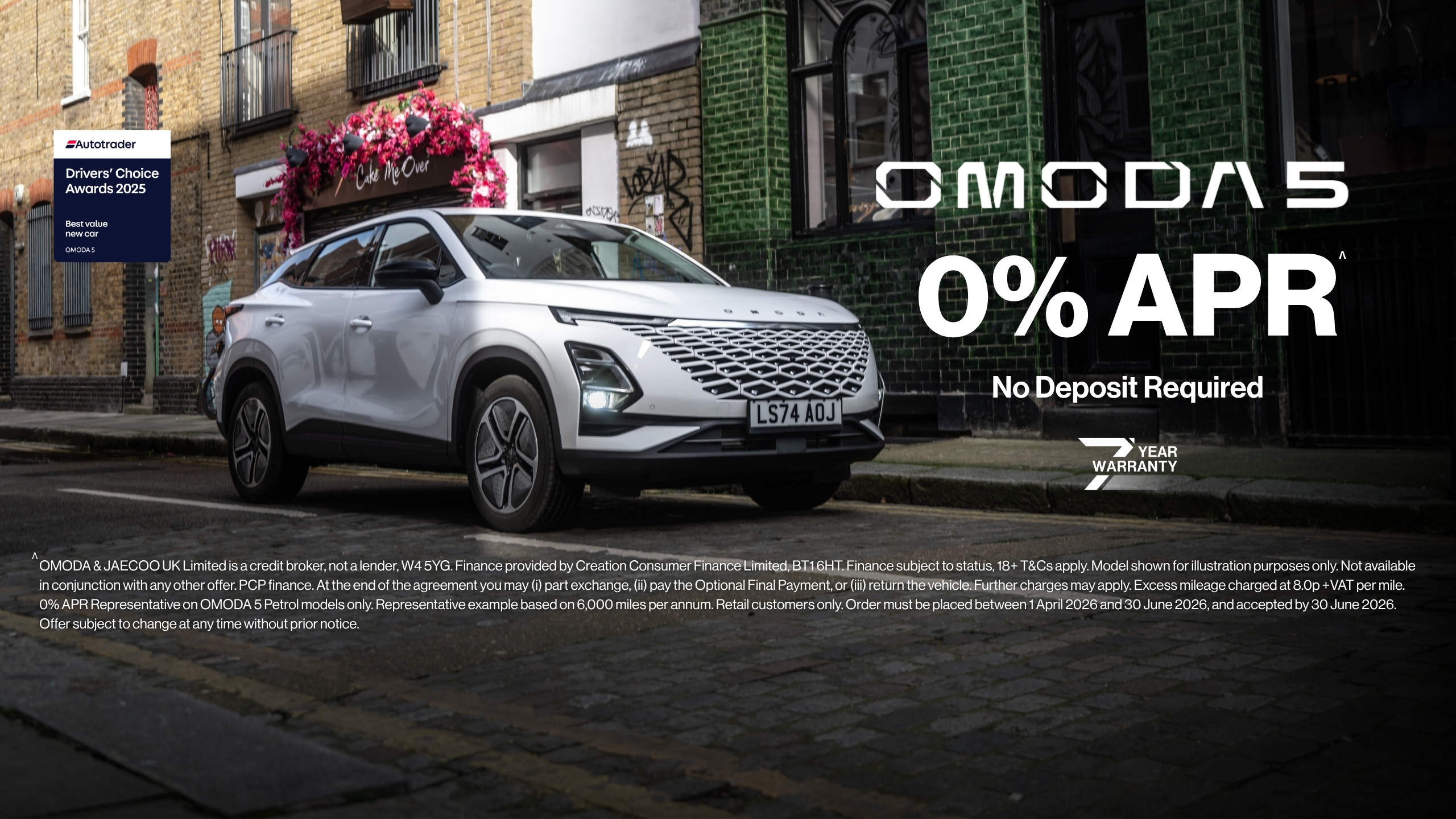 OMODA 5 0% APR